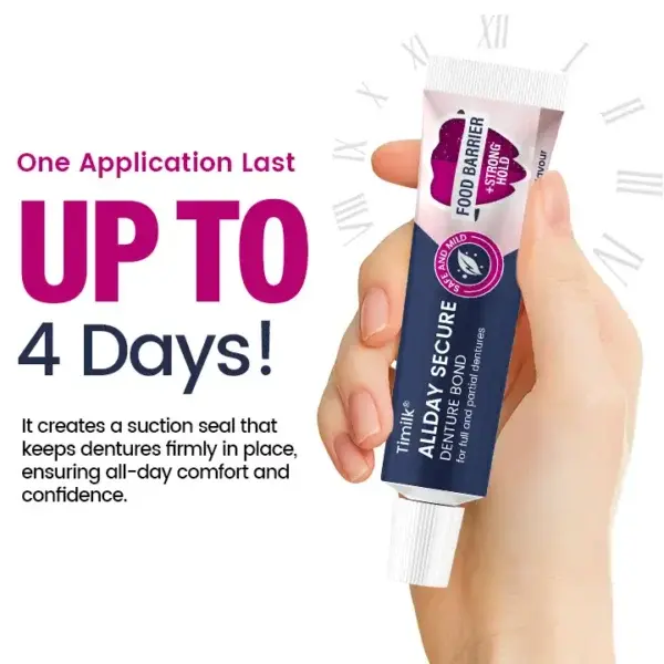 Timilk® AllDay Secure Denture Bond