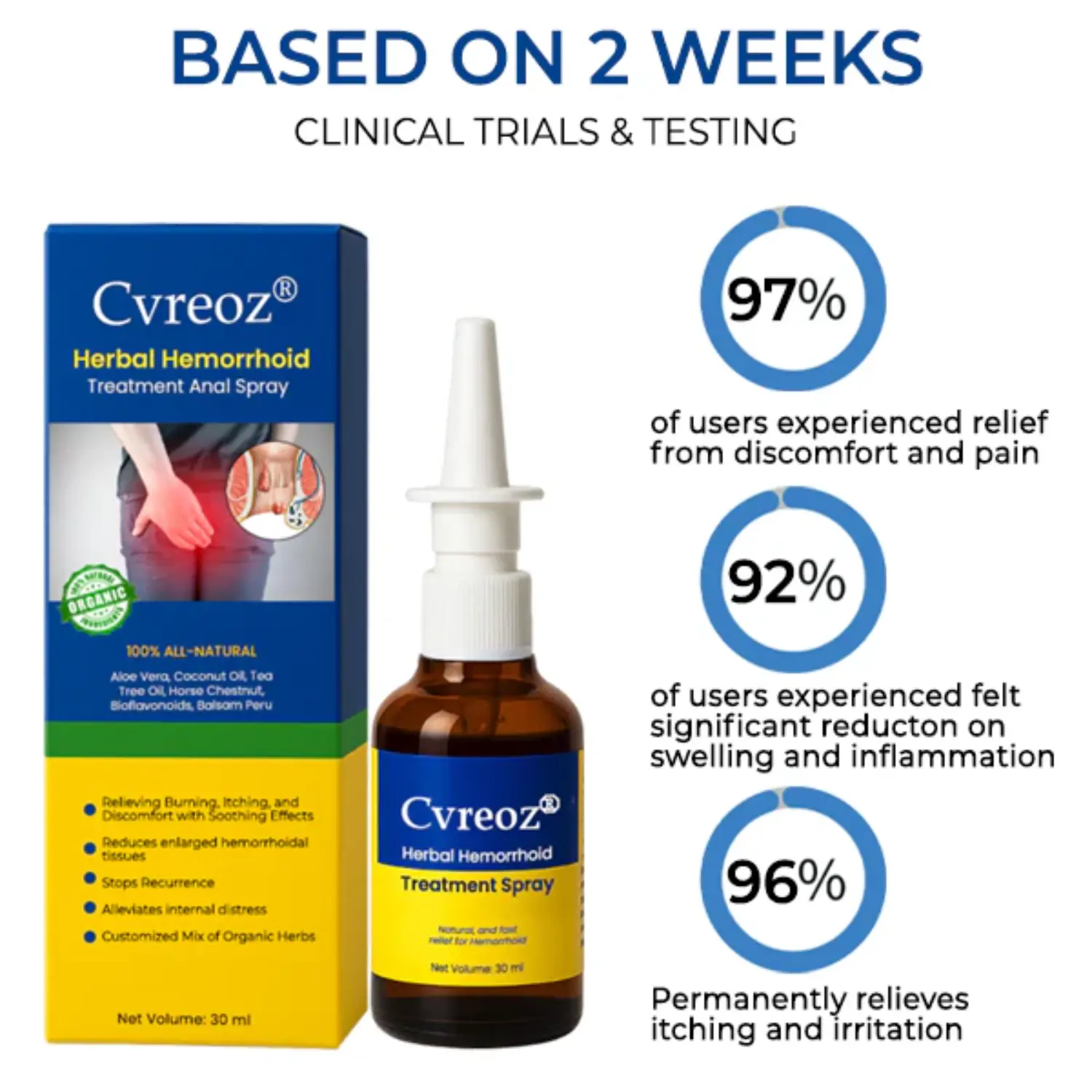 Herbal Hemorrhoid Treatment Anal Spray - Image 2