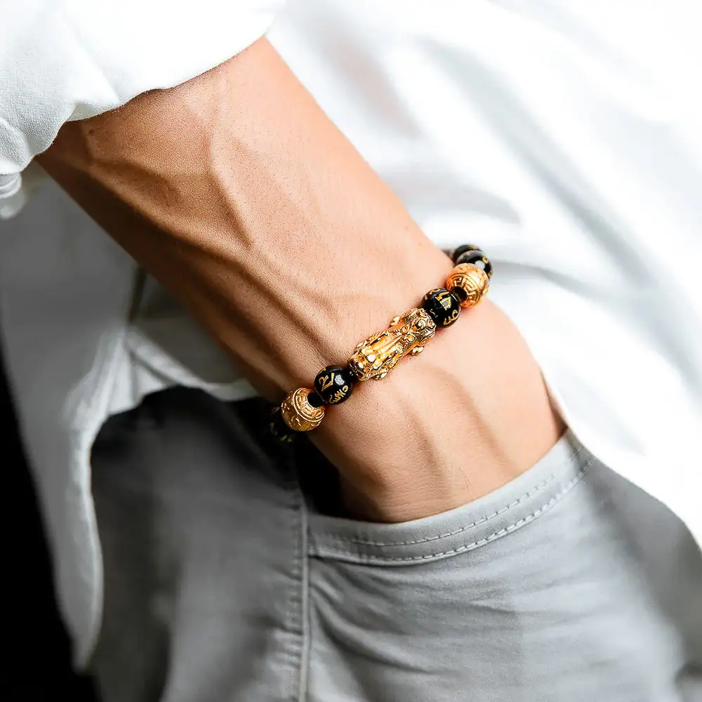 DIYSTAR Pi Xiu Obsidian Bracelet – Unlock Wealth & Attract Good Fortune - Image 4