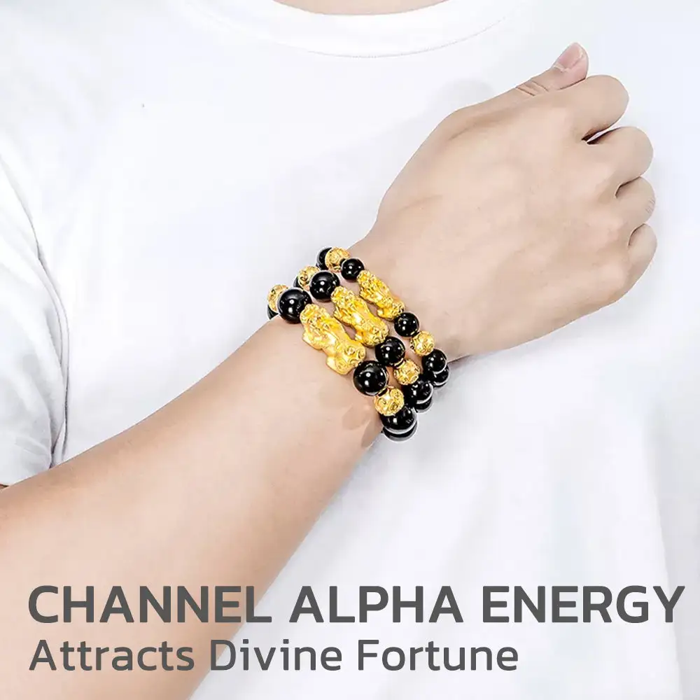 DIYSTAR Pi Xiu Obsidian Bracelet – Unlock Wealth & Attract Good Fortune - Image 9