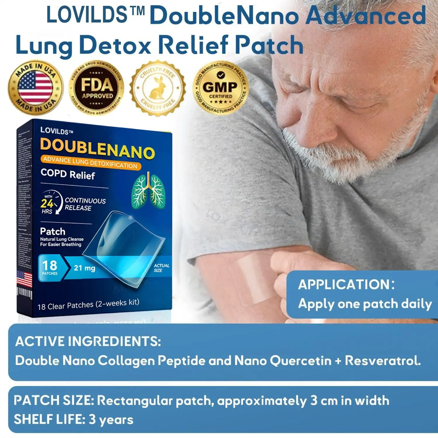FDA Approved DoubleNano COPD Relief Patch - Image 4