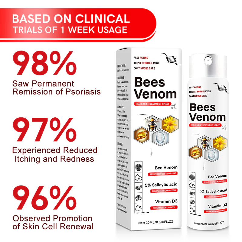 Multi-Symptom Bee Venom Psoriasis Treatment Spray
