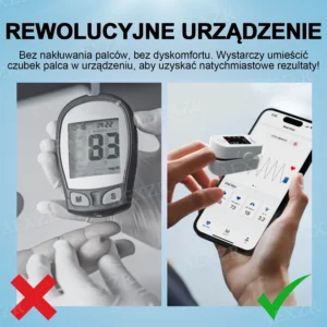 Alternative view of Wyprzedaż Noworoczna- Rabat - 70 % OFF Dokładne urządzenie do pomiaru poziomu glukozy we krwi