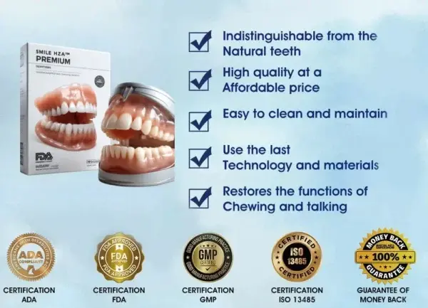 Full Denture Set Advanced Self-Adjusting Dental Materials - Image 15