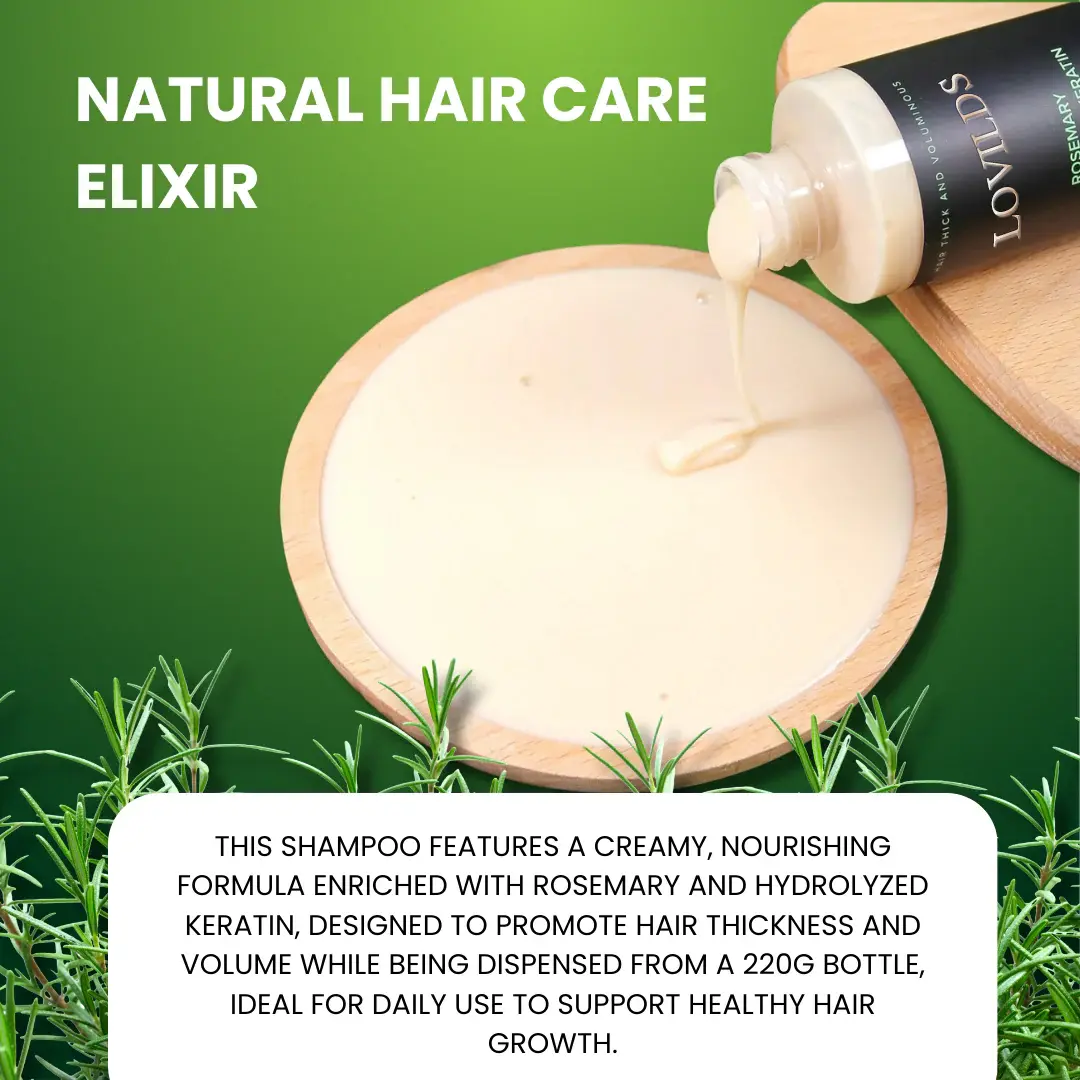 Rosemary Hydrolyzed Keratin Shampoo - Image 4