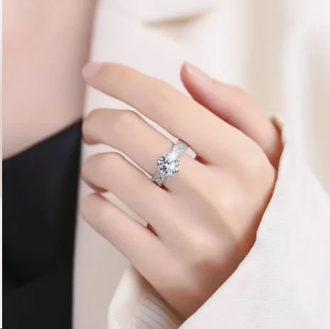 DIYSTAR Magnetology Moissanite Diamond Ring - Image 3