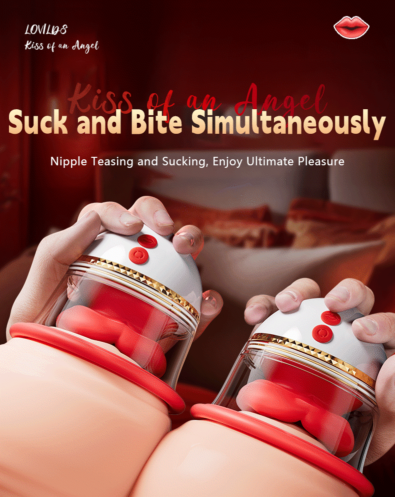 Kiss of an Angel – Breast Masturbator with Suction & Licking Stimulation for Women - Image 4