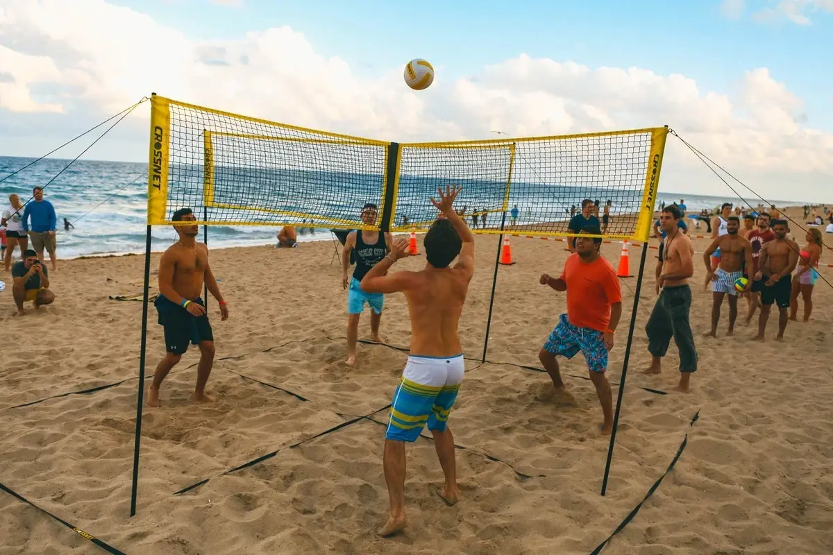 (🔥Summer Hot Sale - 50% OFF) Cross Volleyball Net, Set Up Within Minutes In Sand, Grass, Or Indoors - Image 3