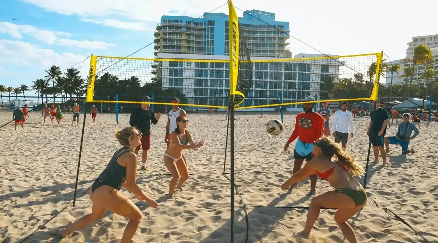(🔥Summer Hot Sale - 50% OFF) Cross Volleyball Net, Set Up Within Minutes In Sand, Grass, Or Indoors - Image 6