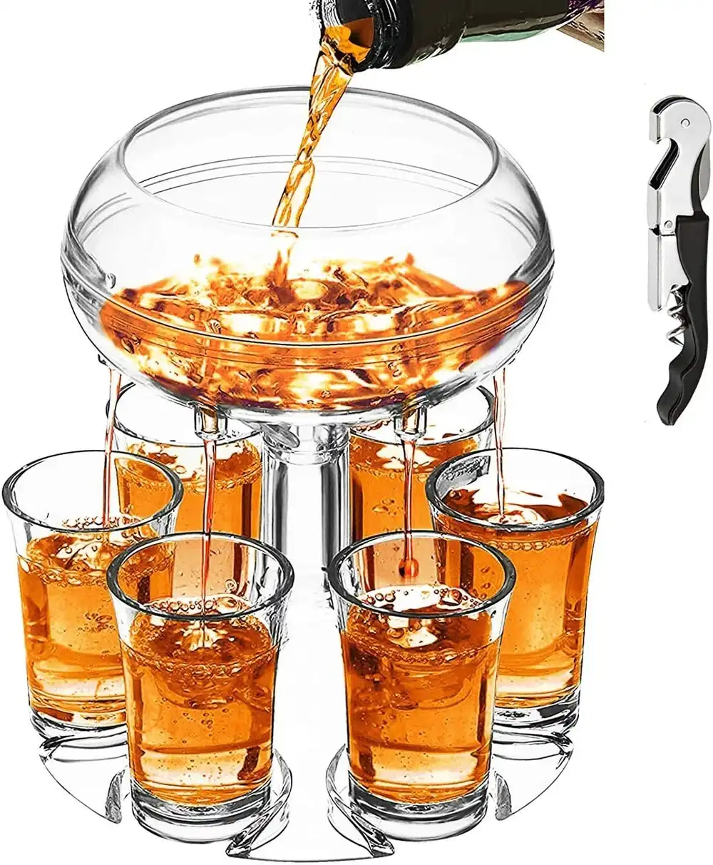 6 Shot Glass Dispenser and Holder - Image 5