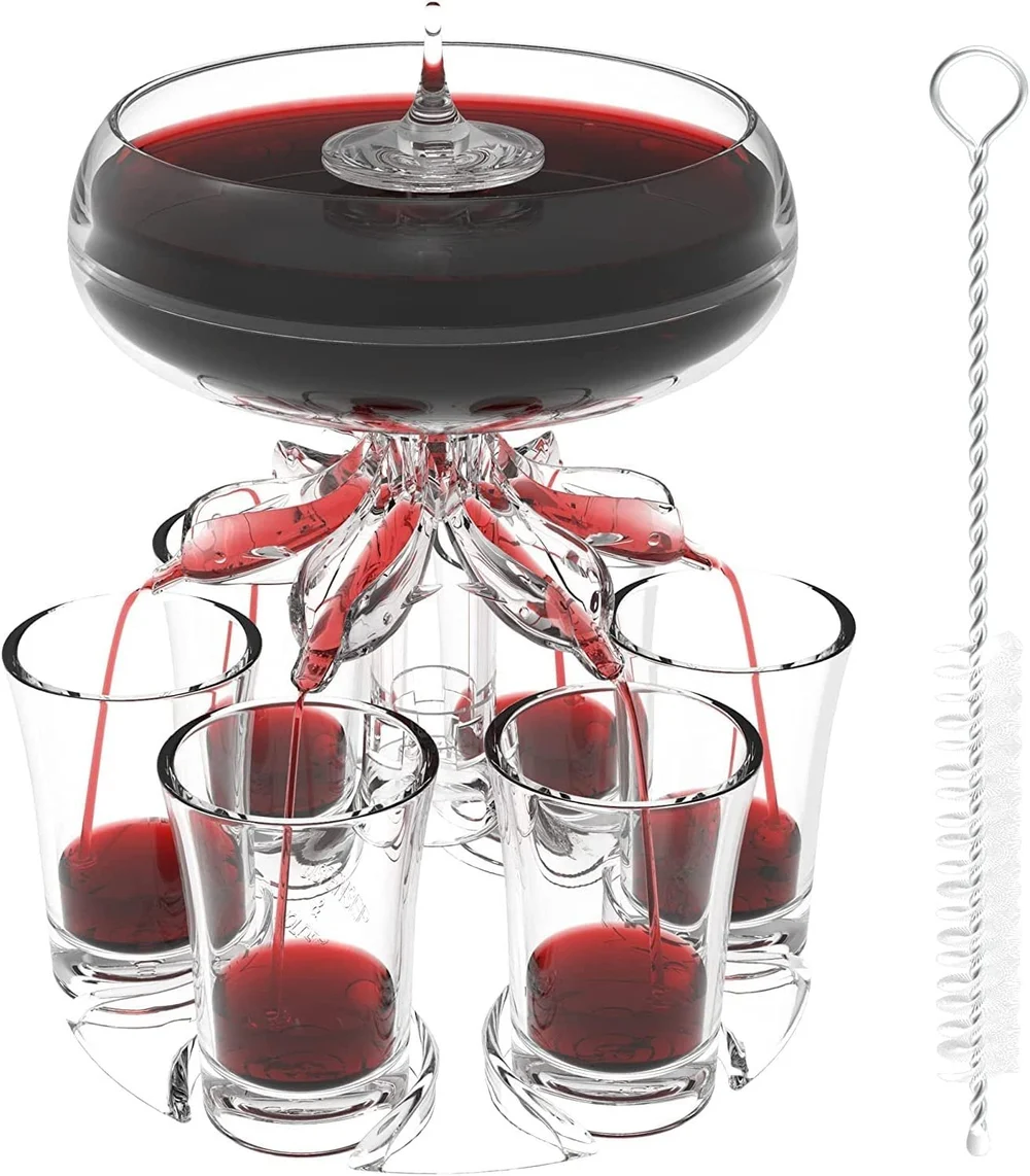 6 Shot Glass Dispenser and Holder - Image 4