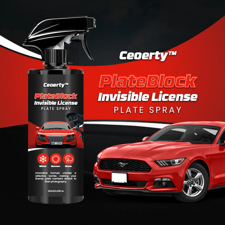PlateBlock Invisible License Plate Spray