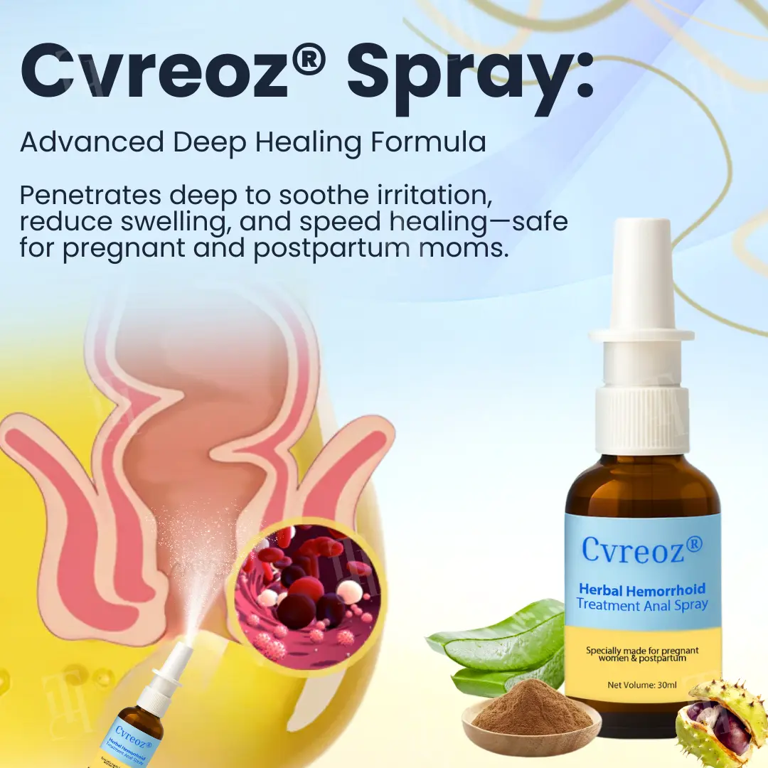 Herbal Hemorrhoid Treatment Anal Spray + Wipes - Image 3