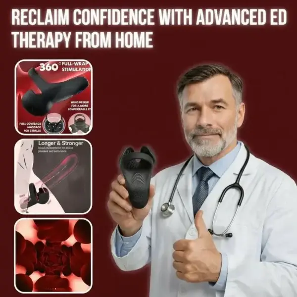 Vibrating Electric Male Masturbation Lock Ring - Image 3