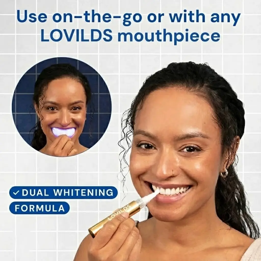 Extra-Strength Teeth Whitening Serum Pen + Dual-Peroxide Formula & Xylitol - Image 3