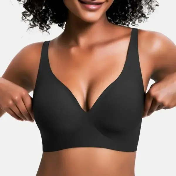 NESLEMY Wireless Womens Comfortable Wireless Bras Push Up Bralettes Seamless Tshirts Bras Deep V Everyday Bras - Image 8