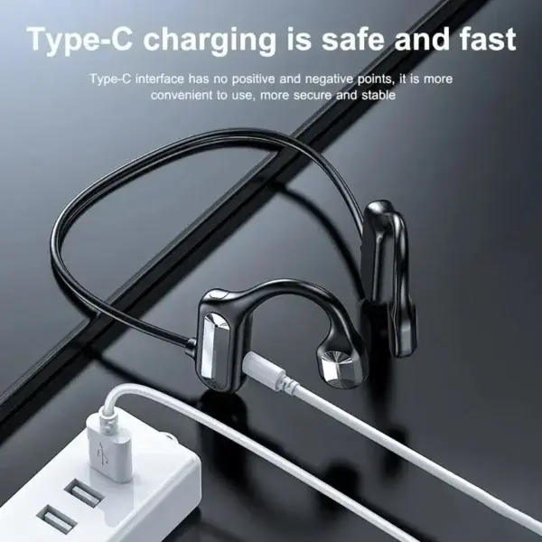YUNPSO Bone Conduction Smart Hearing Aid Bluetooth Earphones - Image 5