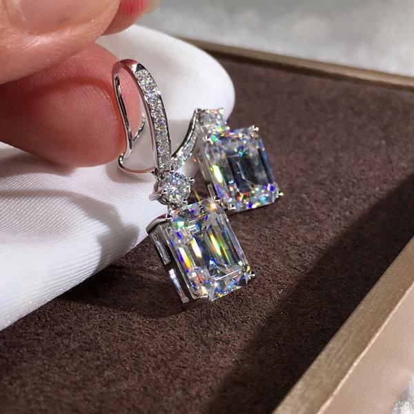 Square Cut Ice Candy Ear Hook Earrings(Buy 1 Free 1) - Image 6
