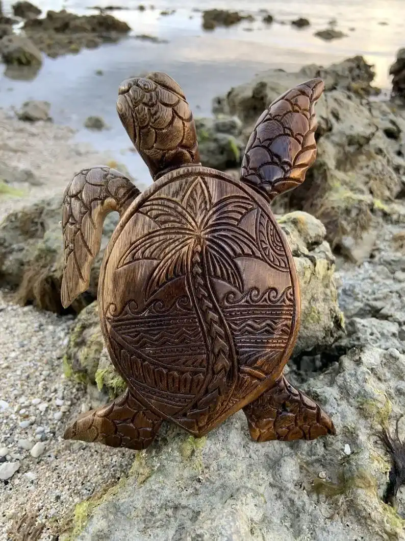 (SUMMER HOT SALE-50%OFF) Hawaiian Turtle WoodCarving-Buy 2 FREE Shipping - Image 3