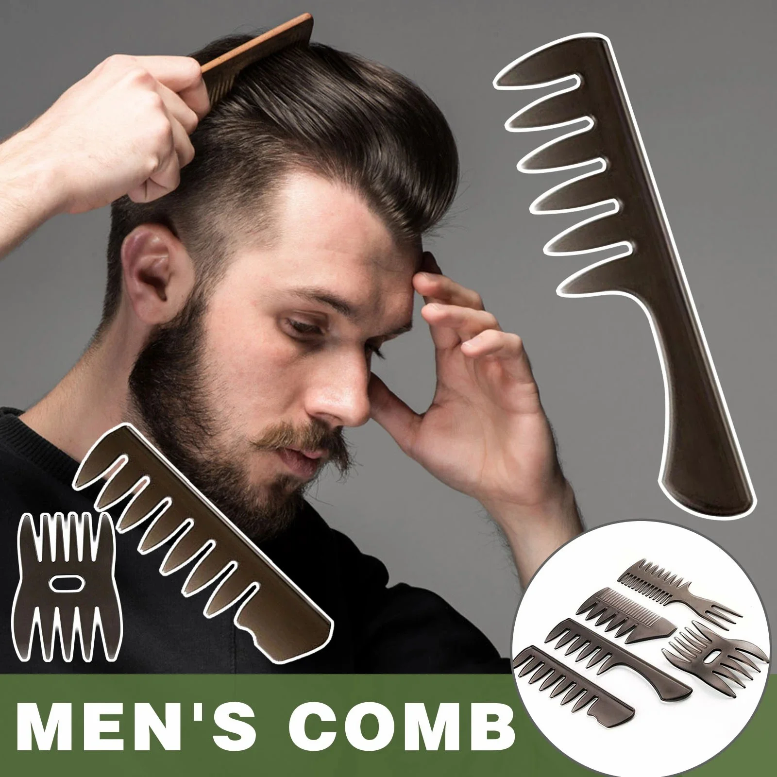 Professional Slick-back Grooming Comb - Image 2