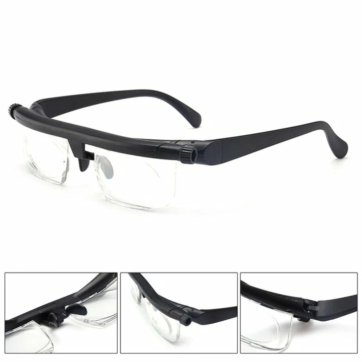 Focus Adjustable Eyeglasses -6 To +3 Diopters Myopia Glasses Reading Glasses - Image 2