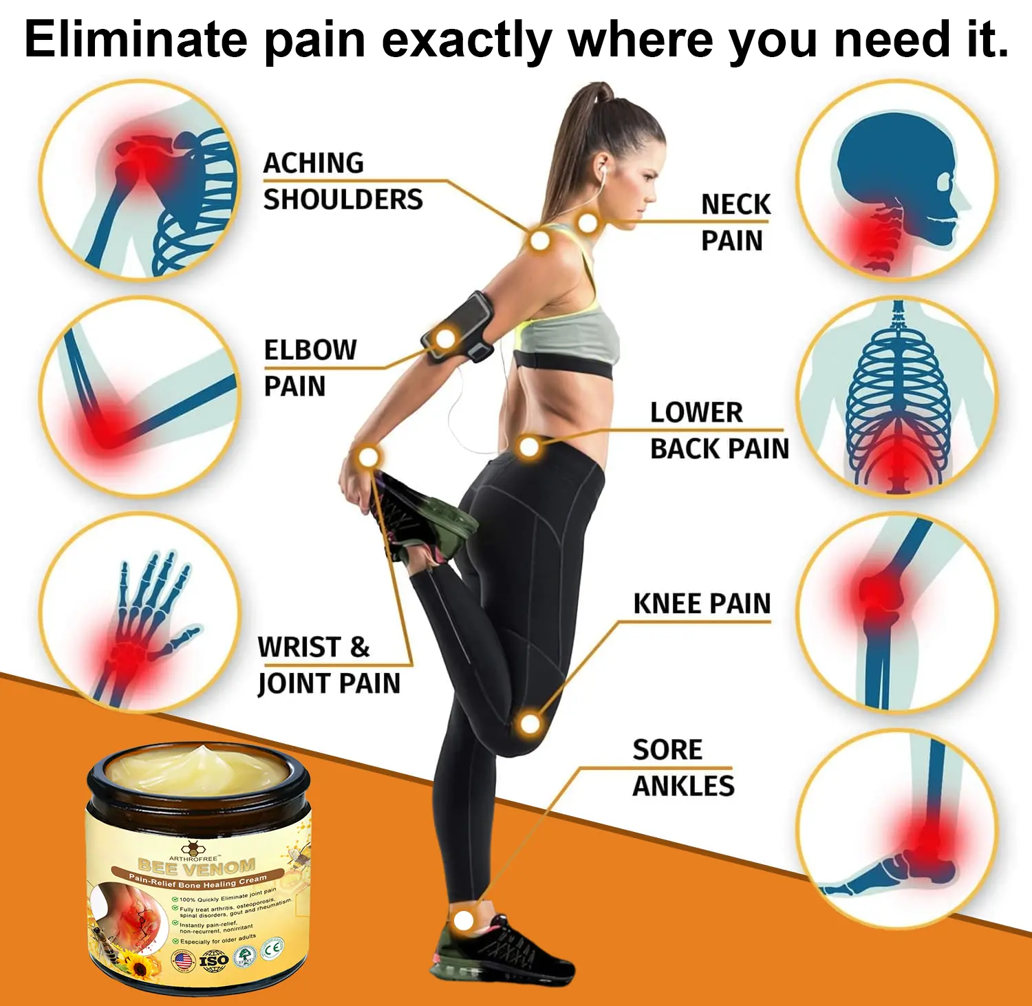 Bee-Venom Pain Relief Bone Healing Cream - Image 6
