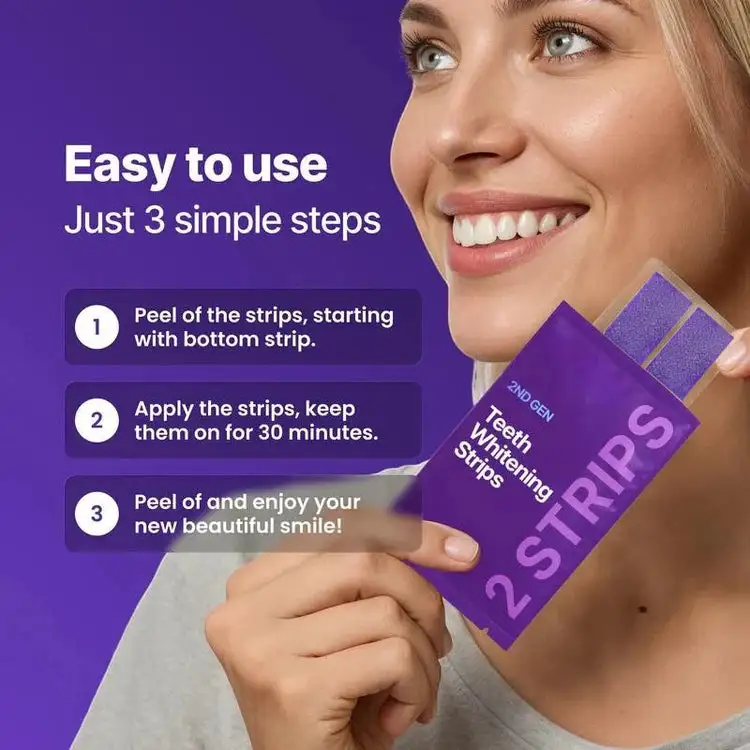 Purple Tooth Whitening Strips - Image 2