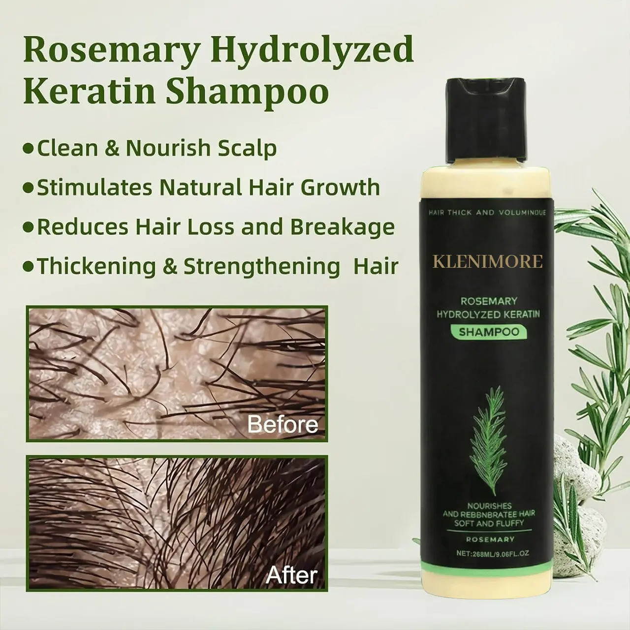 Rosemary Hydrolyzed Keratin Shampoo - Image 5