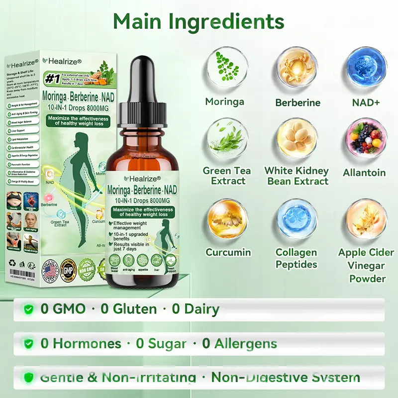 10-IN-1 Moringa * Berberine * NAD+ drops - Image 6