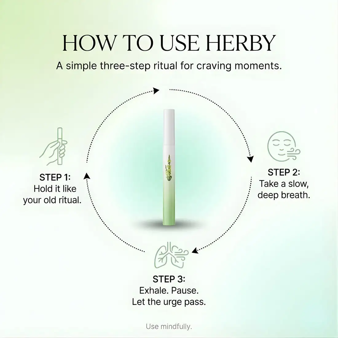 HerbWell Herbal Mullein Thyme And Peppermint Lung Purifier Pen - Image 6
