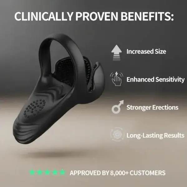 Vibrating Electric Male Masturbation Lock Ring - Image 9