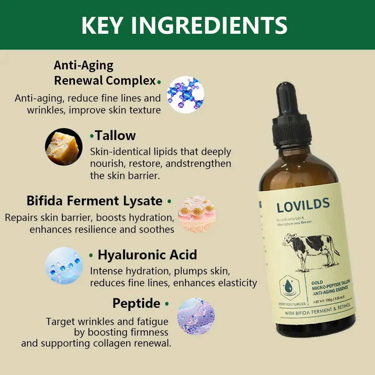 Golden Micro-Peptide Tallow Serum - Image 5