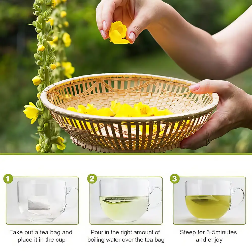 MULLEIN Natural Herbal Tea For Lung Cleanse And Respiratory Support - Image 7