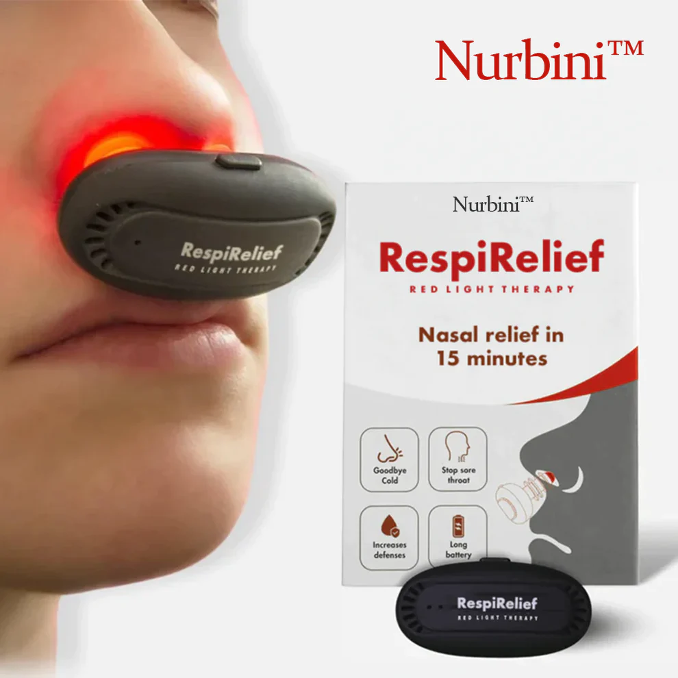 INSTANT RespiRelief red light nasal therapy device