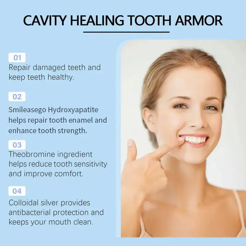 Smileasego Fluoride-Free Hydroxyapatite Tooth Armor Drops & Enamel Repair, Whitening - Image 7