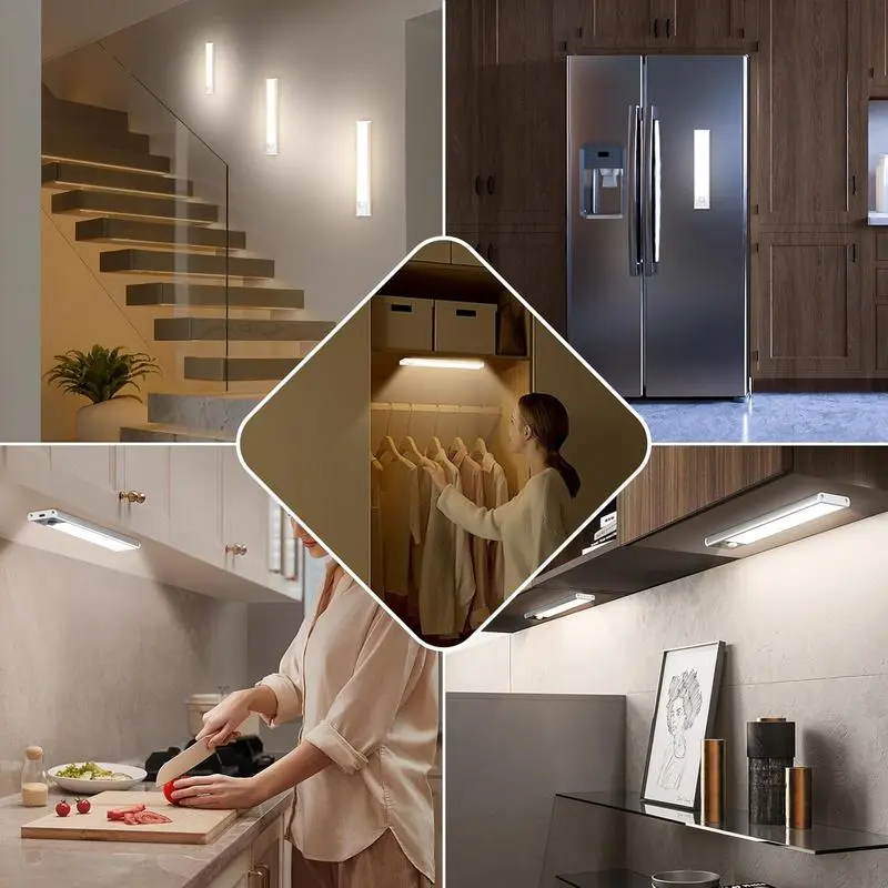 Under Cabinet Lights - 76LED Motion Sensor Night Light Indoor - Image 8