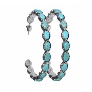 Alternative view of Vintage Turquoise Earrings