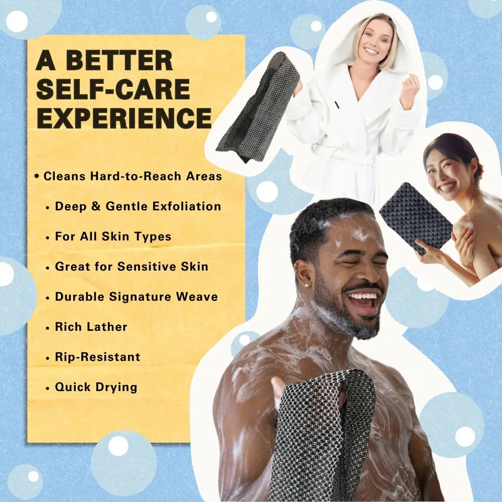 Exfoliating Antibacterial Shower Towel - Image 5