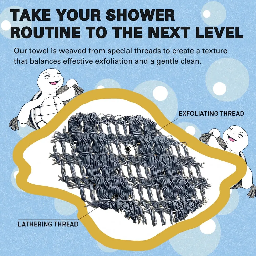 Exfoliating Antibacterial Shower Towel - Image 6