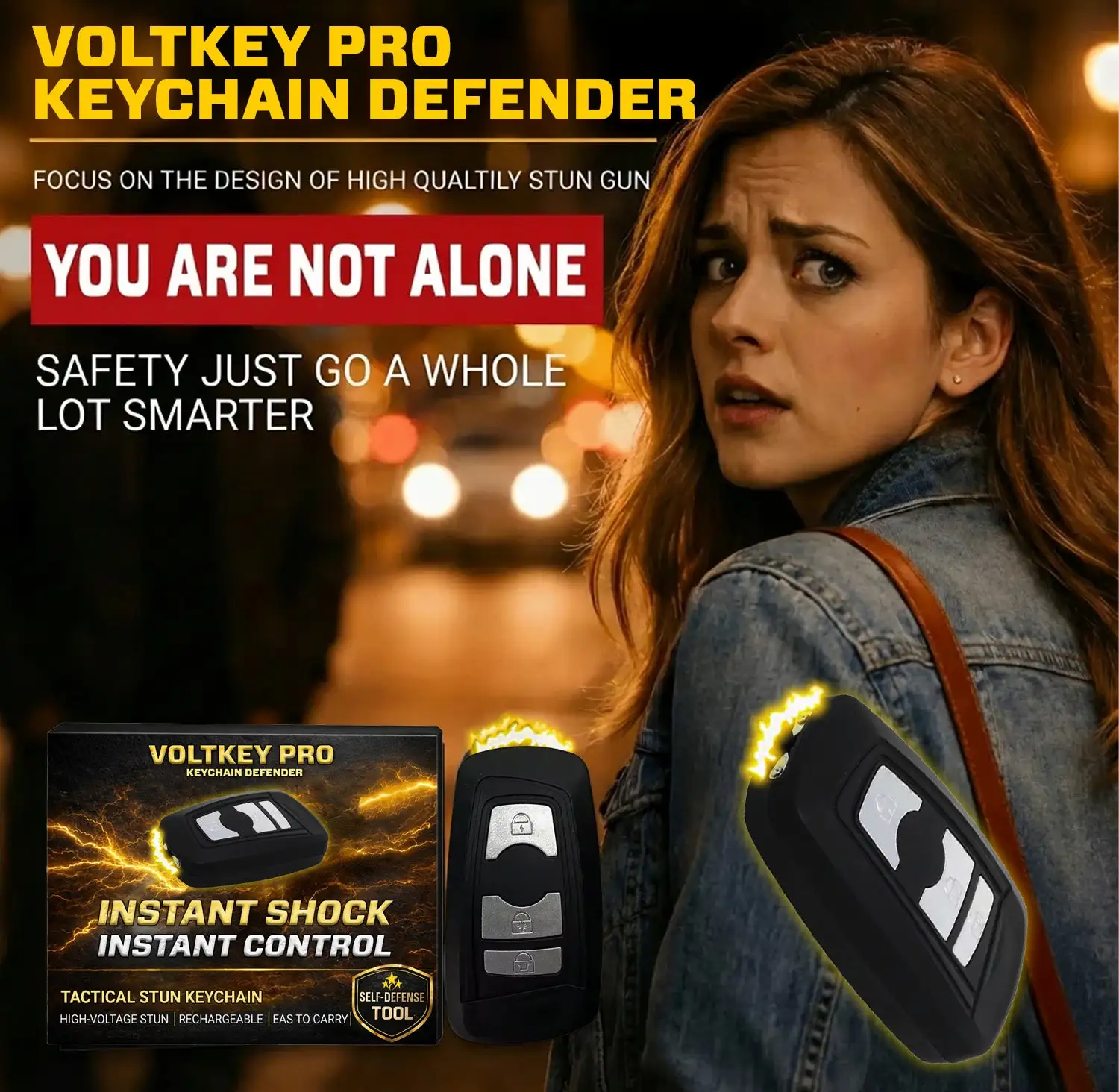 💥 2026 Hot Sale 75% OFF ️🔦 VoltKey Pro Stun Car Keychain ⚡ - Image 2