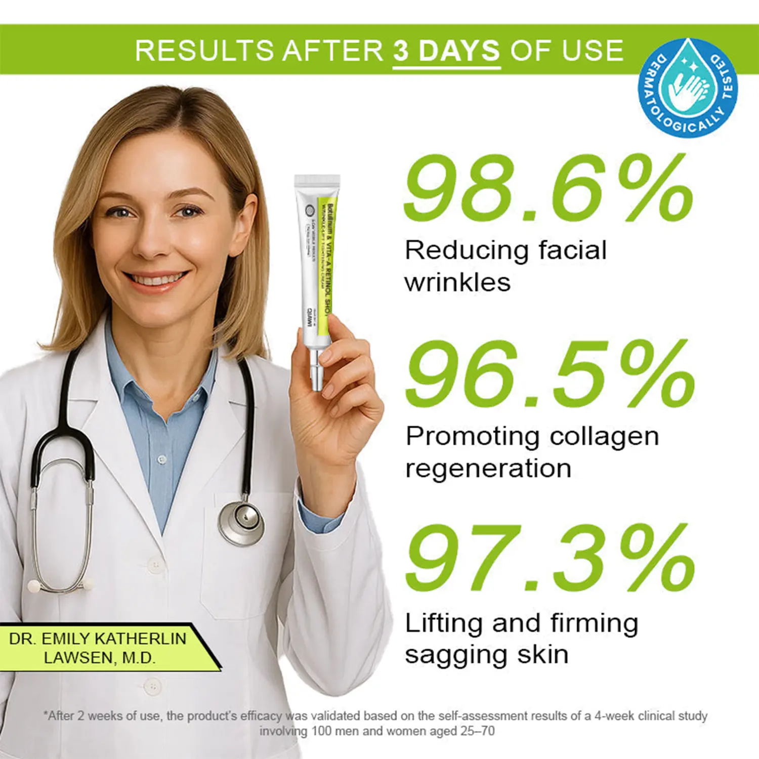 Final 3 Hours: 70%OFF🔥 Botulinum & Vita-A Retinol Shot Wrinkle-Lift Tightening cream✨ - Image 4