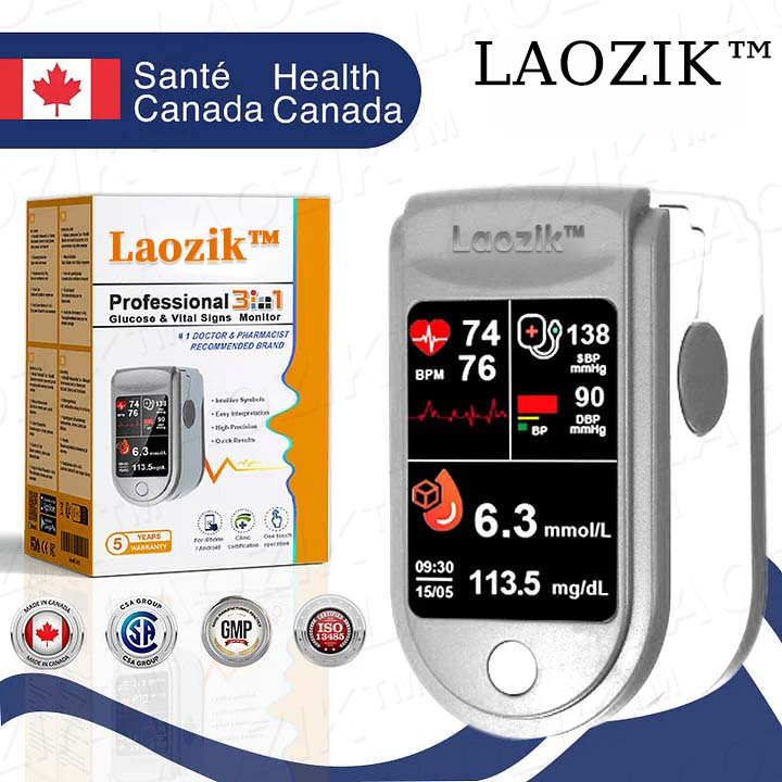 Profesional 3in1 Glucose & Vital Signs Monitor