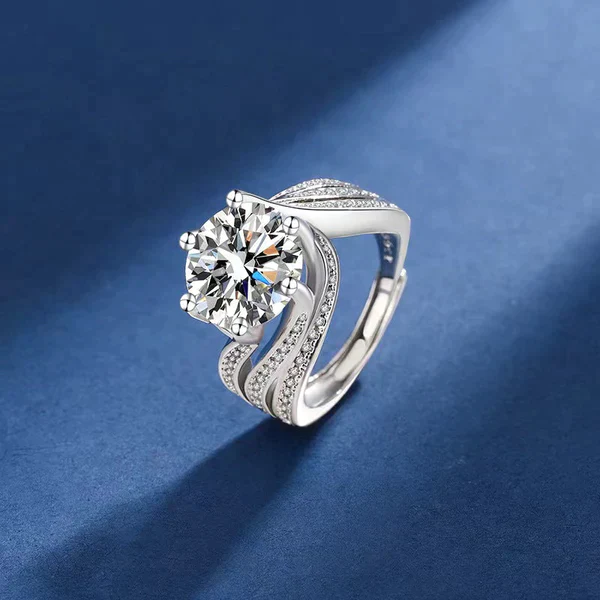 Moeva ™Magnetology Moissanite Diamond Ring - Image 5