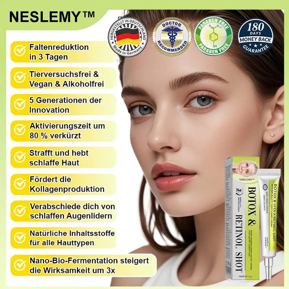 NESLEMY ™ Botox & Vita-A Retinol Shot Wrinkle Lift Firming Cream - Image 3