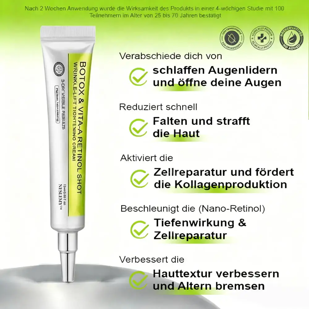 NESLEMY ™ Botox & Vita-A Retinol Shot Wrinkle Lift Firming Cream - Image 4