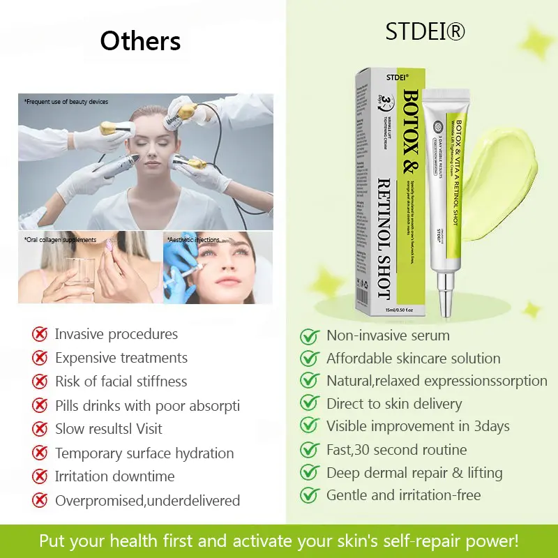 BOTOX & VITA A RETINOL SHOT Wrinkle Lift Tightening Cream - Image 37