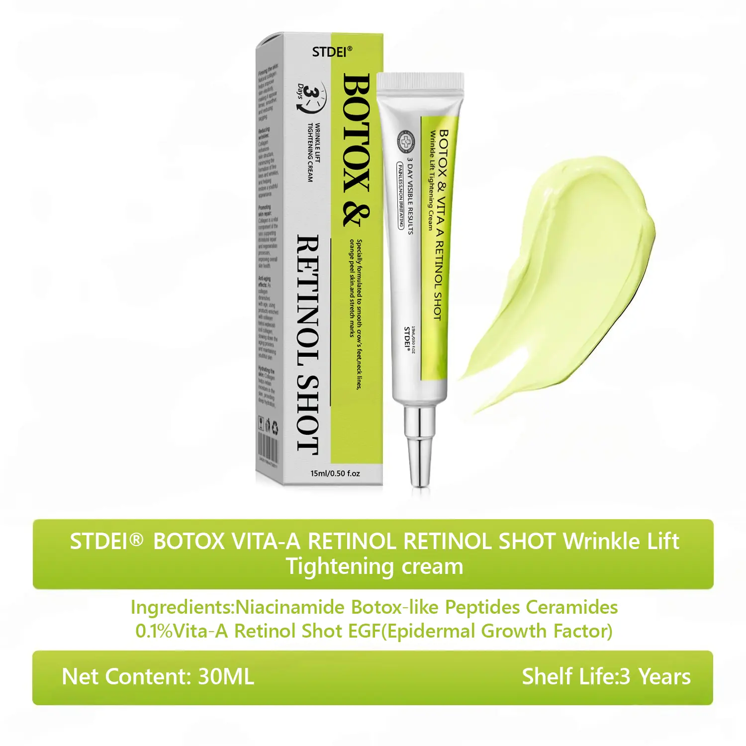 BOTOX & VITA A RETINOL SHOT Wrinkle Lift Tightening Cream - Image 58