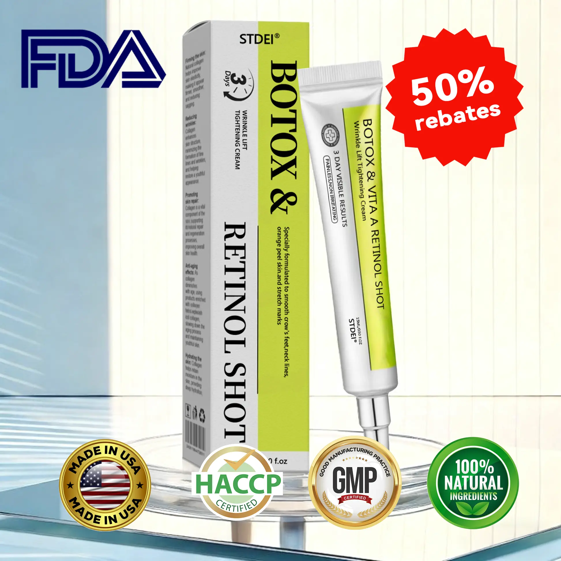 Botox & Vitamin A Retinol Shot Anti-Wrinkle Firming Cream