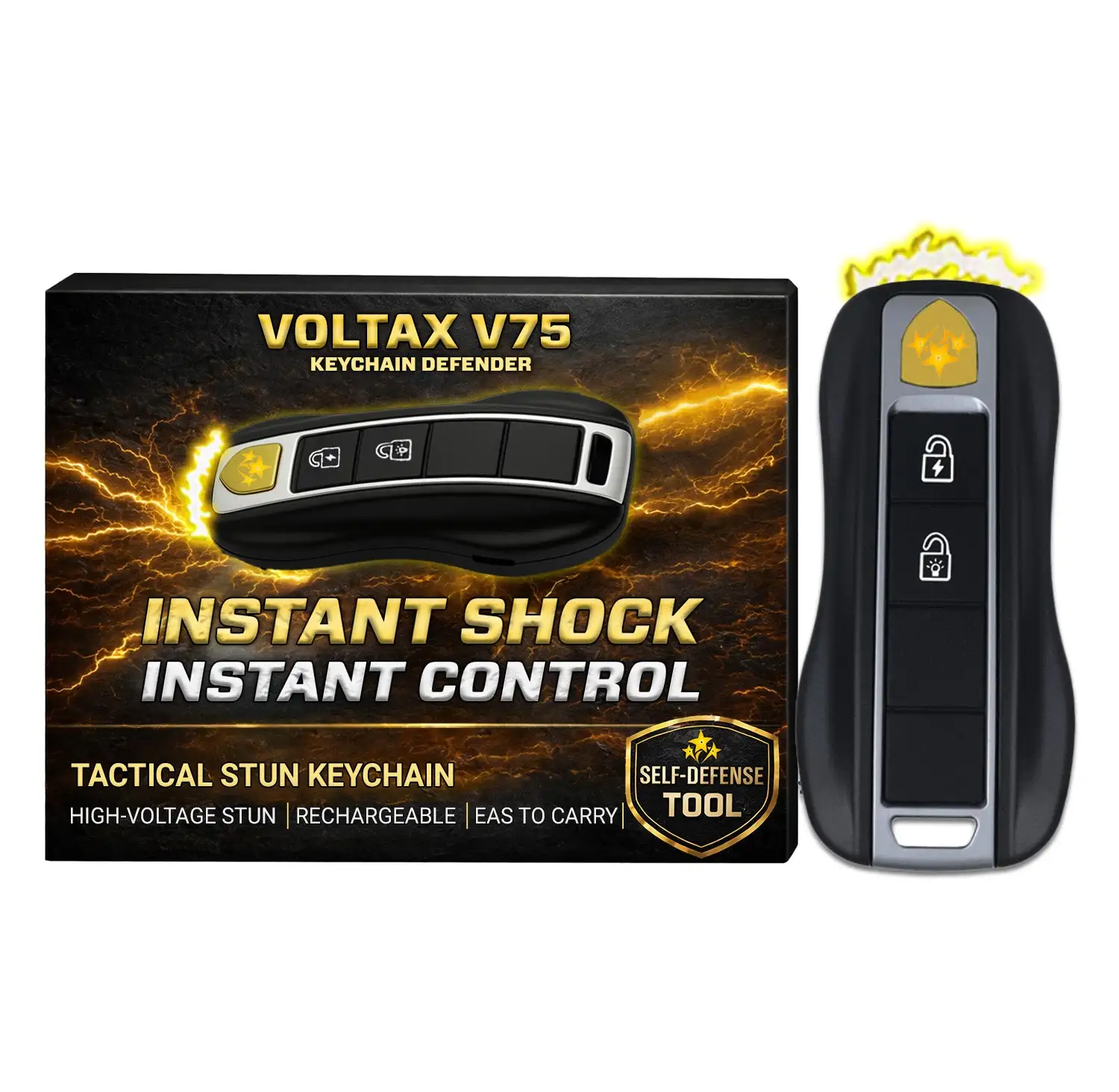 Vortek 75M Stun Car Keychain ⚡ 2026 New Year 75% OFF |