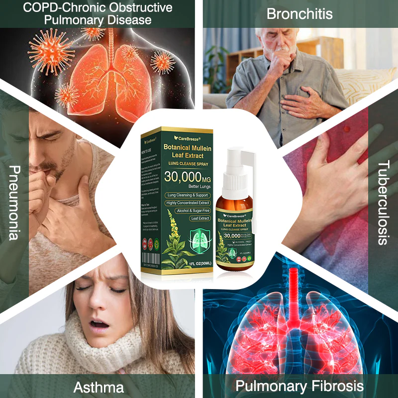 Botanical Mullein Leaf Extract Lung Cleanse Spray - Image 5